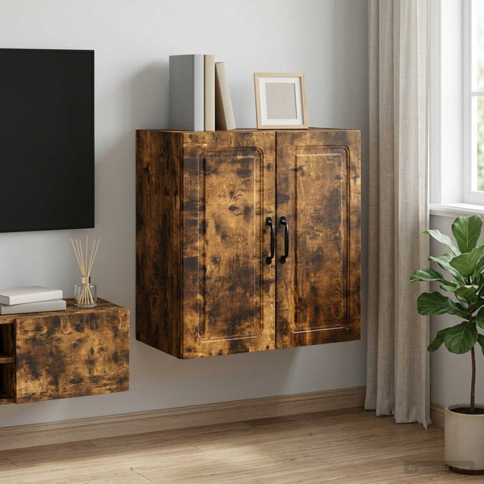 Dulap montat pe perete Stejar fumuriu 59 x 31 x 60 cm - WALTI WALTI