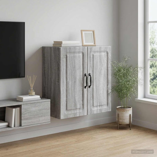 Dulap montat pe perete Sonoma gri 59 x 31 x 60 cm - WALTI WALTI
