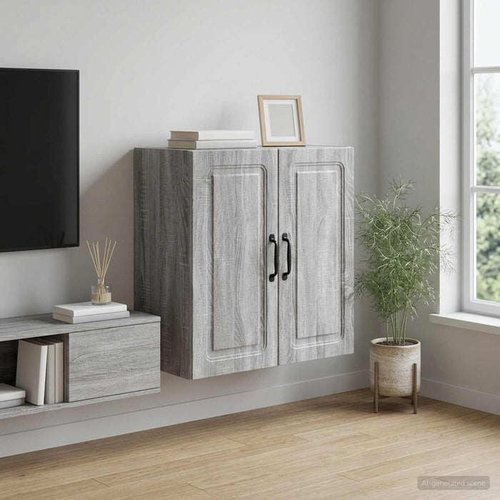 Dulap montat pe perete Sonoma gri 59 x 31 x 60 cm - WALTI WALTI