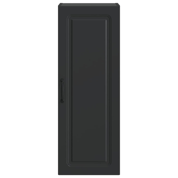 Dulap montat pe perete Negru 33 x 34,5 x 90 cm Lemn prelucrat - WALTI WALTI