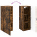 Dulap montat pe perete Stejar fumuriu 33 x 34,5 x 90 cm - WALTI WALTI
