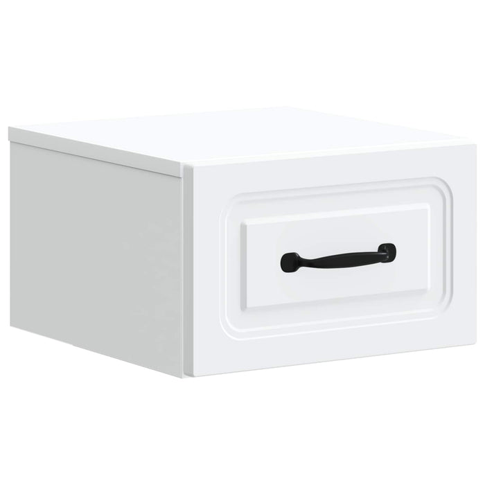 Dulap de noapte suspendat Alb 34,5 x 33 x 20 cm Lemn prelucrat - WALTI WALTI