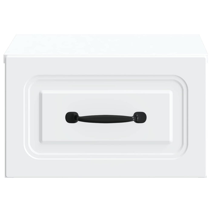Dulap de noapte suspendat Alb 34,5 x 33 x 20 cm Lemn prelucrat - WALTI WALTI