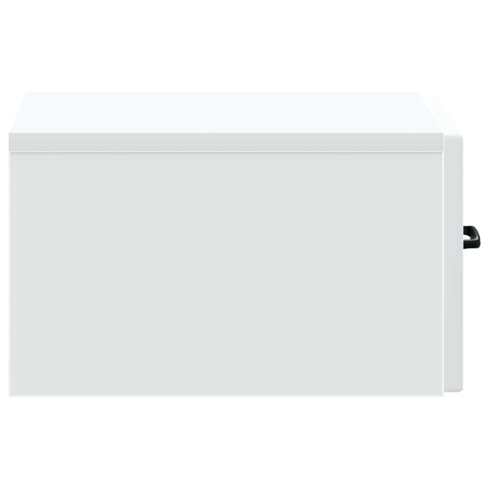 Dulap de noapte suspendat Alb 34,5 x 33 x 20 cm Lemn prelucrat - WALTI WALTI