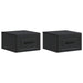 Dulap de noapte suspendat 2 pcs Negru 34,5 x 33 x 20 cm - WALTI WALTI
