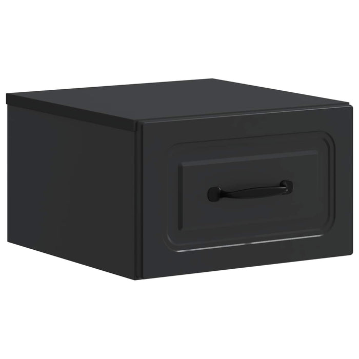 Dulap de noapte suspendat 2 pcs Negru 34,5 x 33 x 20 cm - WALTI WALTI