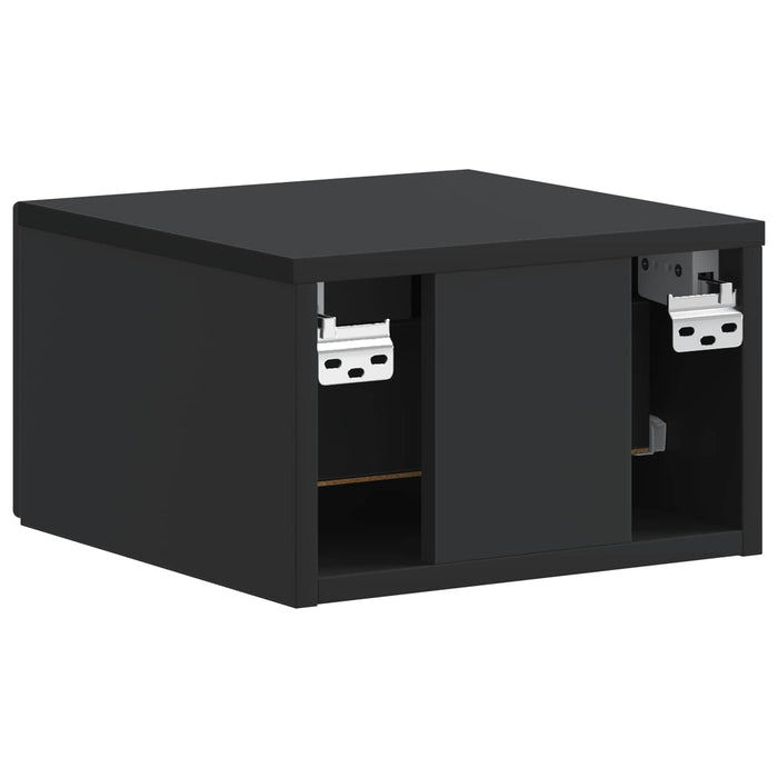 Dulap de noapte suspendat 2 pcs Negru 34,5 x 33 x 20 cm - WALTI WALTI