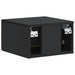 Dulap de noapte suspendat 2 pcs Negru 34,5 x 33 x 20 cm - WALTI WALTI