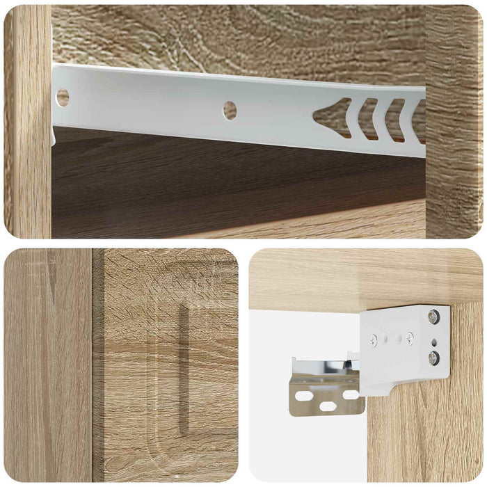 Dulap de noapte suspendat Stejar Sonoma 34,5 x 33 x 20 cm - WALTI WALTI