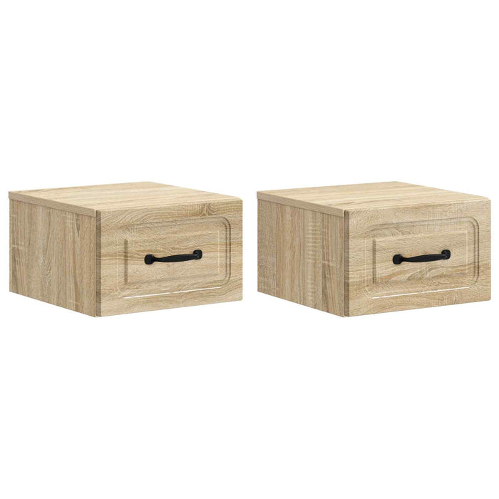Dulap de noapte suspendat 2 pcs Stejar Sonoma 34,5 x 33 x 20 cm - WALTI WALTI
