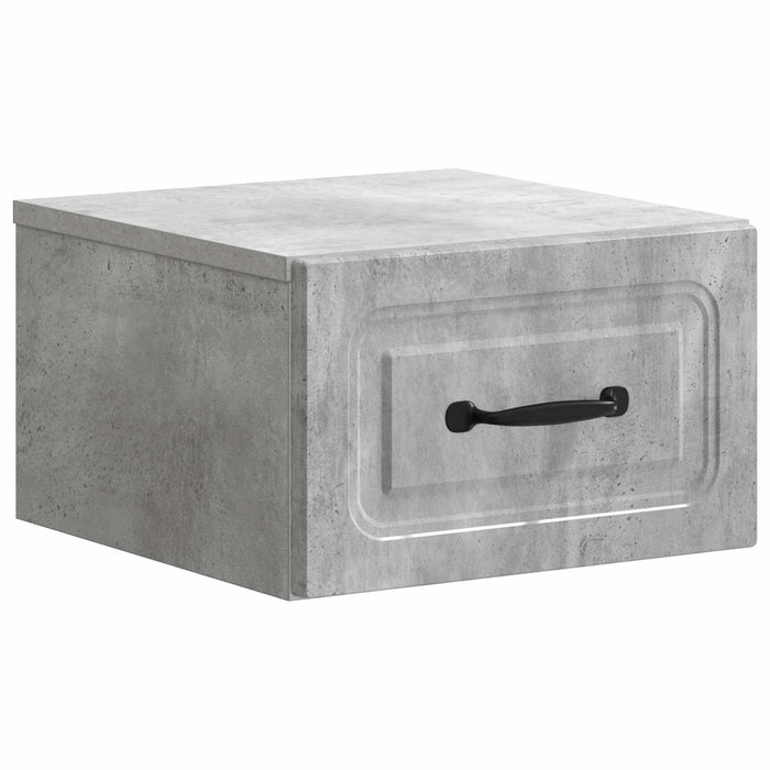 Dulap de noapte suspendat 2 pcs Gri Beton 34,5 x 33 x 20 cm - WALTI WALTI