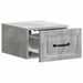 Dulap de noapte suspendat 2 pcs Gri Beton 34,5 x 33 x 20 cm - WALTI WALTI