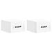Dulap de noapte suspendat cu sertar 2 pcs Alb foarte lucios - WALTI WALTI