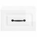 Dulap de noapte suspendat cu sertar 2 pcs Alb foarte lucios - WALTI WALTI