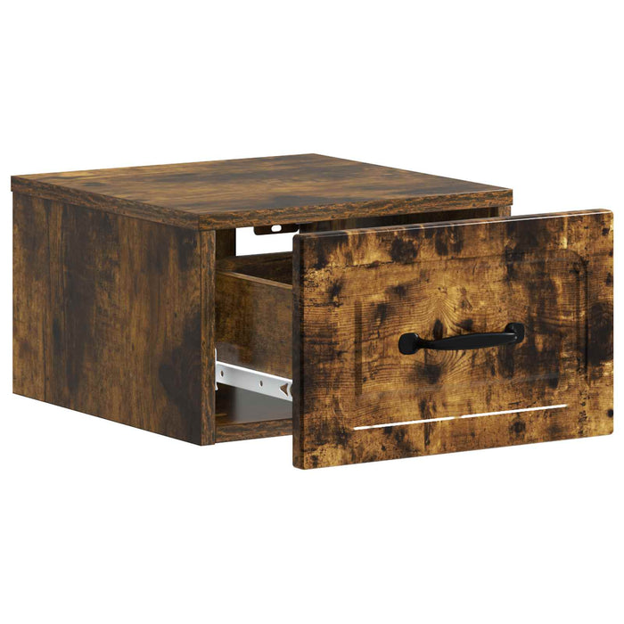 Dulap de noapte suspendat Stejar fumuriu 34,5 x 33 x 20 cm - WALTI WALTI