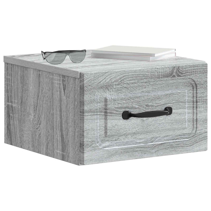 Dulap de noapte suspendat Sonoma gri 34,5 x 33 x 20 cm - WALTI WALTI