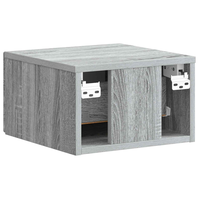 Dulap de noapte suspendat 2 pcs Sonoma gri 34,5 x 33 x 20 cm - WALTI WALTI