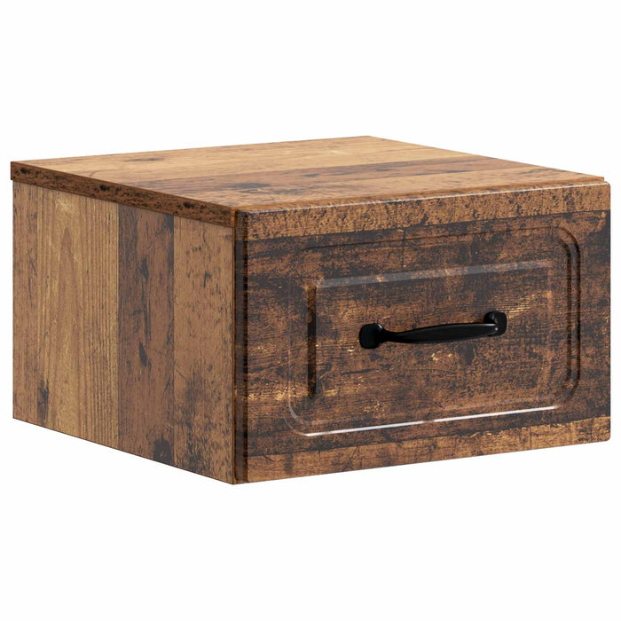 Dulap de noapte suspendat Lemn vechi 34,5 x 33 x 20 cm - WALTI WALTI