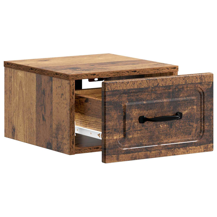 Dulap de noapte suspendat Lemn vechi 34,5 x 33 x 20 cm - WALTI WALTI