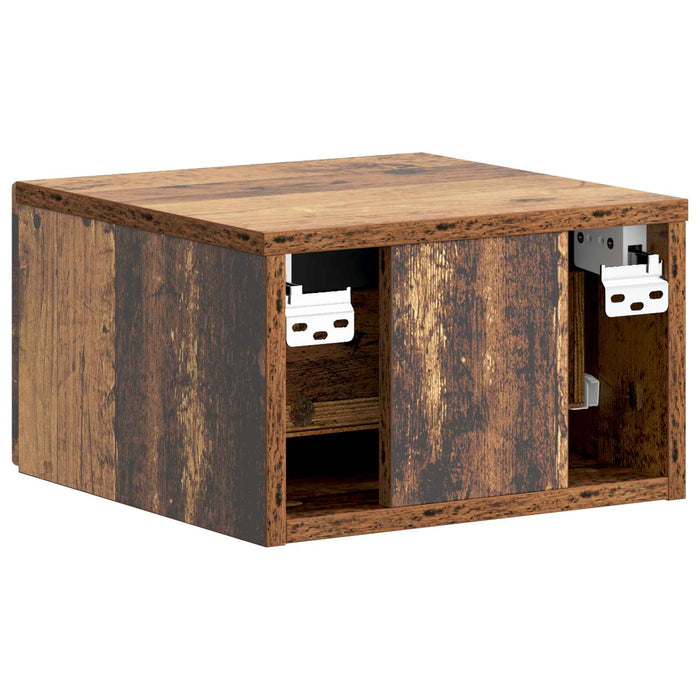 Dulap de noapte suspendat Lemn vechi 34,5 x 33 x 20 cm - WALTI WALTI