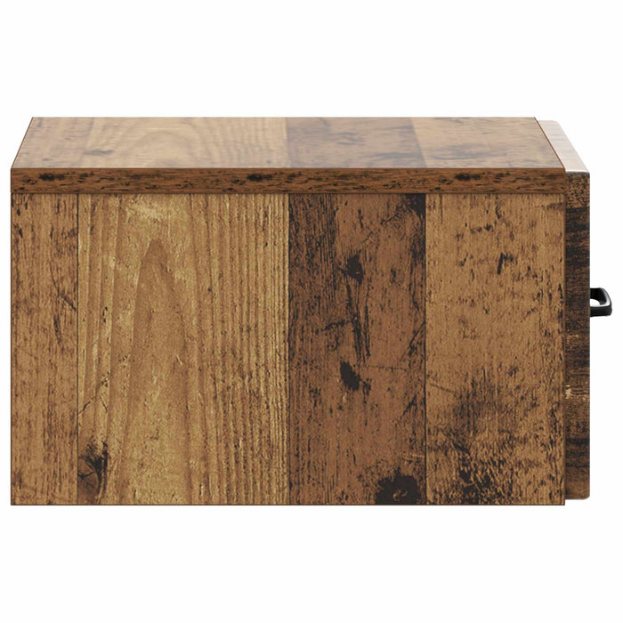 Dulap de noapte suspendat Lemn vechi 34,5 x 33 x 20 cm - WALTI WALTI