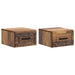 Dulap de noapte suspendat 2 pcs Lemn vechi 34,5 x 33 x 20 cm - WALTI WALTI