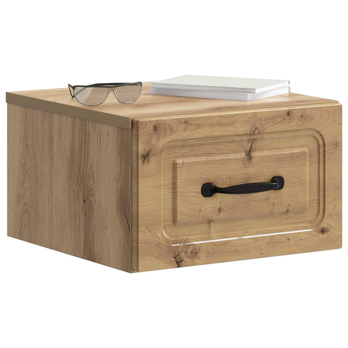Dulap de noapte suspendat Stejar Artizanal 34,5 x 33 x 20 cm - WALTI WALTI