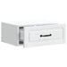 Dulap de noapte suspendat Alb 49 x 34,5 x 20 cm Lemn prelucrat - WALTI WALTI