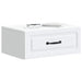 Dulap de noapte suspendat Alb 49 x 34,5 x 20 cm Lemn prelucrat - WALTI WALTI