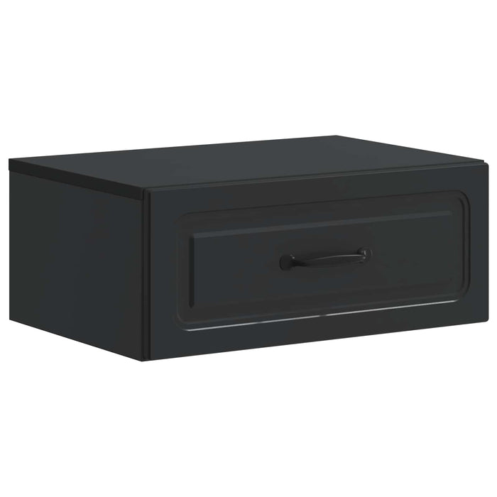Dulap de noapte suspendat cu sertar Negru 49 x 34,5 x 20 cm - WALTI WALTI