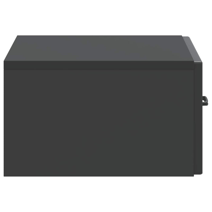 Dulap de noapte suspendat cu sertar Negru 49 x 34,5 x 20 cm - WALTI WALTI