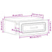 Dulap de noapte suspendat cu sertar Negru 49 x 34,5 x 20 cm - WALTI WALTI