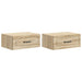 Dulap de noapte suspendat 2 pcs Stejar Sonoma 49 x 34,5 x 20 cm - WALTI WALTI