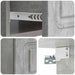 Dulap de noapte suspendat 2 pcs Gri Beton 49 x 34,5 x 20 cm - WALTI WALTI