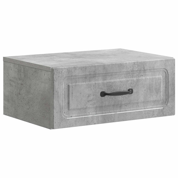 Dulap de noapte suspendat 2 pcs Gri Beton 49 x 34,5 x 20 cm - WALTI WALTI