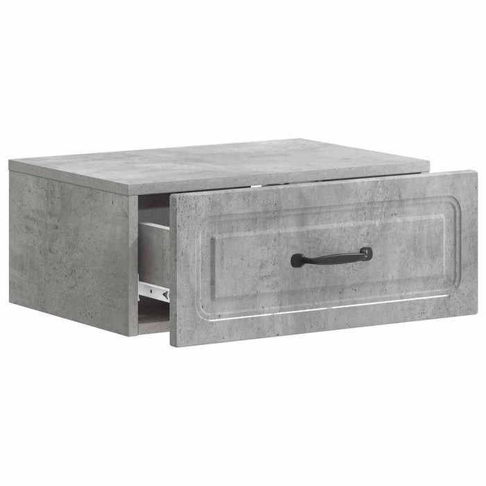 Dulap de noapte suspendat 2 pcs Gri Beton 49 x 34,5 x 20 cm - WALTI WALTI