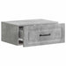 Dulap de noapte suspendat 2 pcs Gri Beton 49 x 34,5 x 20 cm - WALTI WALTI