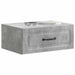 Dulap de noapte suspendat 2 pcs Gri Beton 49 x 34,5 x 20 cm - WALTI WALTI