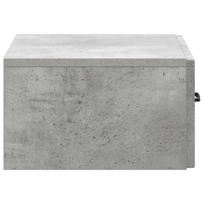 Dulap de noapte suspendat 2 pcs Gri Beton 49 x 34,5 x 20 cm - WALTI WALTI