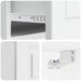 Dulap de noapte suspendat Alb foarte lucios 49 x 34,5 x 20 cm - WALTI WALTI