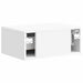 Dulap de noapte suspendat Alb foarte lucios 49 x 34,5 x 20 cm - WALTI WALTI