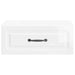 Dulap de noapte suspendat cu sertar 2 pcs Alb foarte lucios - WALTI WALTI