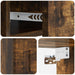 Dulap de noapte suspendat Stejar fumuriu 49 x 34,5 x 20 cm - WALTI WALTI