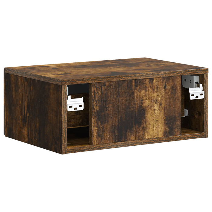 Dulap de noapte suspendat Stejar fumuriu 49 x 34,5 x 20 cm - WALTI WALTI