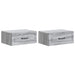 Dulap de noapte suspendat 2 pcs Sonoma gri 49 x 34,5 x 20 cm - WALTI WALTI