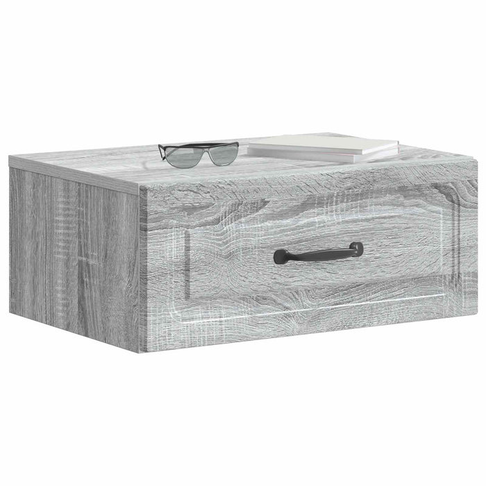 Dulap de noapte suspendat 2 pcs Sonoma gri 49 x 34,5 x 20 cm - WALTI WALTI