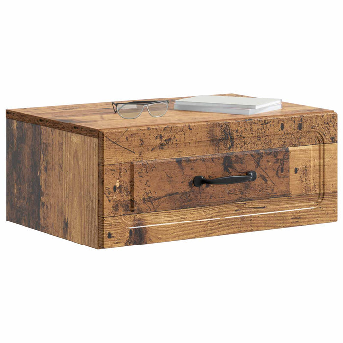 Dulap de noapte suspendat Lemn vechi 49 x 34,5 x 20 cm - WALTI WALTI