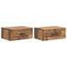 Dulap de noapte suspendat 2 pcs Lemn vechi 49 x 34,5 x 20 cm - WALTI WALTI