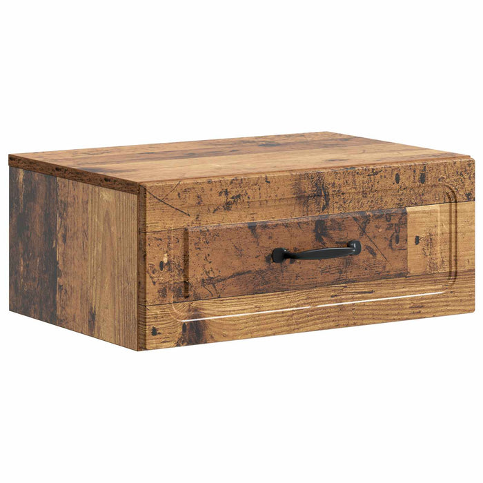 Dulap de noapte suspendat 2 pcs Lemn vechi 49 x 34,5 x 20 cm - WALTI WALTI