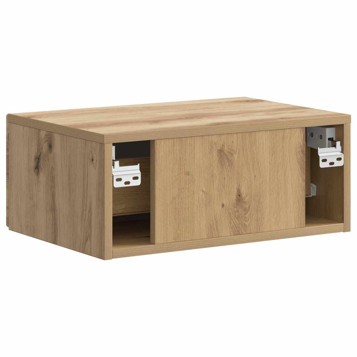 Dulap de noapte suspendat Stejar Artizanal 49 x 34,5 x 20 cm - WALTI WALTI